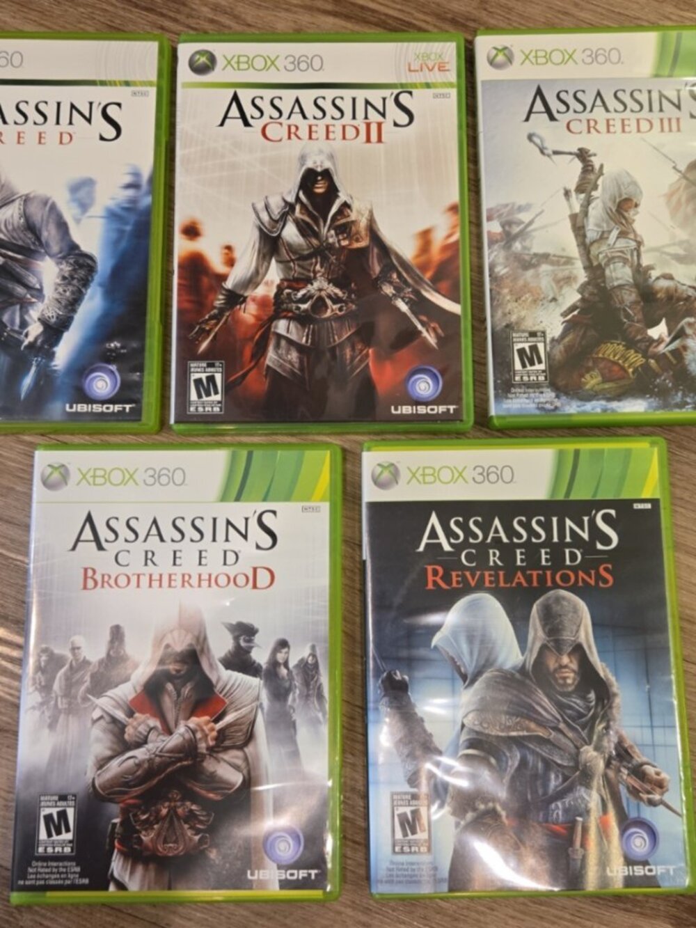 Xbox 360 Assassin's Creed Collection Bundle - Lot of 5 Games Bundle